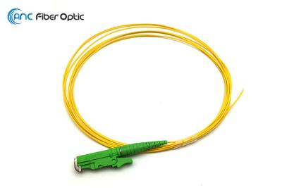 China E2000/APC Fiber Optic Pigtail SM G652D 0.9mm Tight Buffer Loose Tube 2 Meter for sale