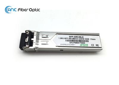 China 850nm Wavelength Fiber Optic Transceiver 1.25G SFP-SX 850nm 550M Cisco HP Compatible for sale