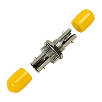 China Zinc Alloy ST To ST Simplex Fiber Optic Cable Adapter for sale