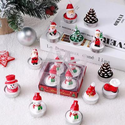 China Hot Selling Christmast Ornament Small Candle For Smart Led Christmas Decoration Christmas Birth for sale