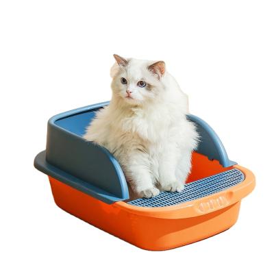 China Customized Viable Top Selling Easy Toilet Carry Sifting Cat Litter Box Wholesale Logo Factory Direct Sales Manufacturer for sale