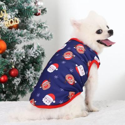 China Wholesale Viable Cosplay Pet Clothes Santa Style Christmas Dog Costume For Dog Cat for sale