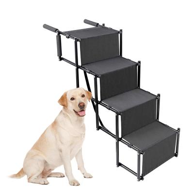 China Portable Travel Car Steps Ramp Stairs For Pet Dog Foldable Stairs for sale