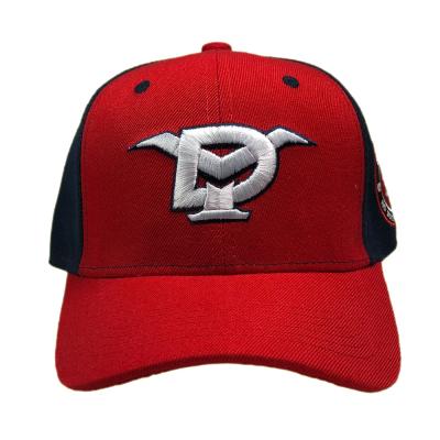 China COMMON Wholesales Red Cotton Twill Baseball Cap 3D Embroidered Logo Blast Custom You Own Design for sale