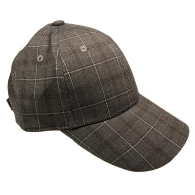 China COMMON wholesale fashion custom high quality plaid baseball cap long baseball cap without logo for sale