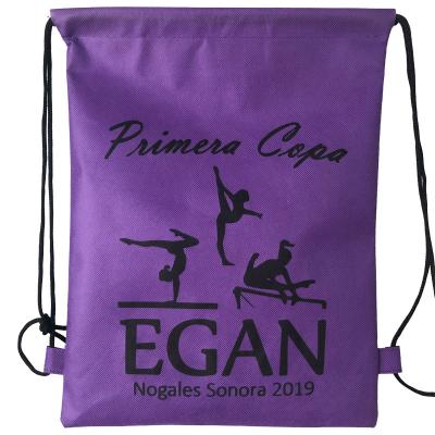 China MOQ waterproof non woven small custom bag with promotional logo drawstring bag for sale