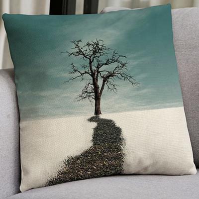 China Wholesale Non-Toxic Fashion Winter Sofa Pillows Home Decorative Cushion Cover Printed Custom Your Design for sale