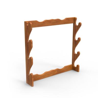 China Wall Mounted Pop Pos Display Pinewood Wooden Gun Display Rack for sale