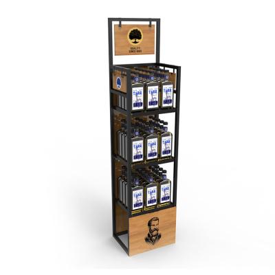 China Supermarket Wine Display Shelf Rack Liquor for sale