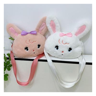 China Beautiful Lovely New Plush Comfortable Pink Rabbit Shape Style Girls School Backpack Bags for sale