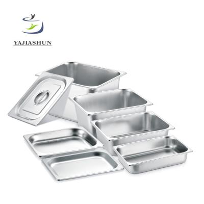 China Eco-friendly Hotel and Restaurant Dinner Set GN Container Stainless Steel Gastronorm Deep Casserole for sale