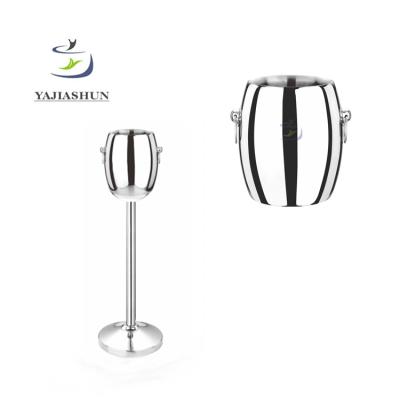 China Factory price viable wholesale double wall wine cooler stainless steel champagne ice bucket for sale