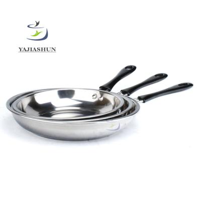 China Sustainable Multifunctional Custom Design Nonstick Frying Pans Stainless Steel Frying Pan for sale