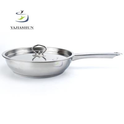 China 24cm Viable Diameter Good Quality And Cheap Price And Durable Cookware Stainless Steel Induction Frying Pan Nonstick Egg Fry Pan for sale