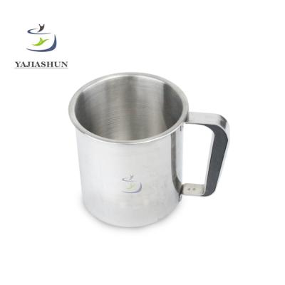 China Food Grade SUS304 Disposable Mug Beer Double Wall Insulated Stainless Steel Coffee Mug With Handle for sale