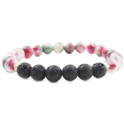 China New FASHIONABLE Rose Quartz Wristband Healing Gemstone Aesthetics Adjustable Accessories For Women Men Howlite White Energy Stone Bracelets for sale