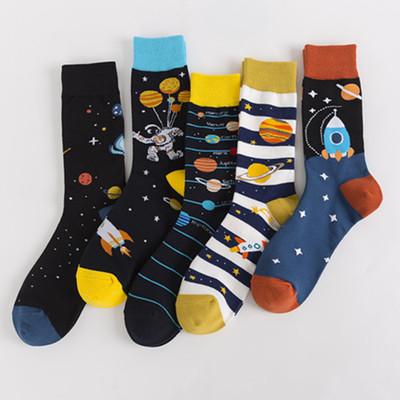 China CT Hot Sale Sporty Flamingo Socks Happy Women Men Socks Custom Printing Cotton Long Character Socks for sale