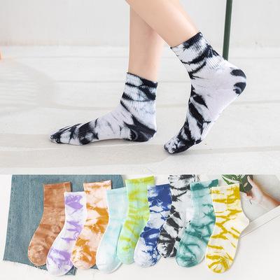 China Sporty Colorful CT Link Dye Custom Socks Crew Socks Character Stripe Letter Pattern Fashion Thick Socks for sale