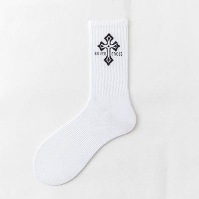 China New original breathable CT cotton tube thumps unisex creative street thumps sports cross socks for sale