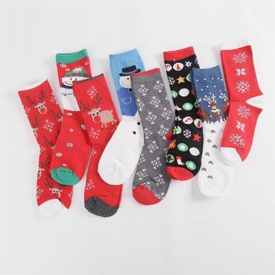 China CT Antibacterial Funny Christmas Socks With PS Ball Wrapping Christmas Designer Socks for sale