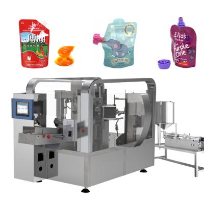 China Easy Operation Automatic Premade Olive Oil Liquid Powder Stand Up Pouch Filling and Sealing Packaging Machine for sale