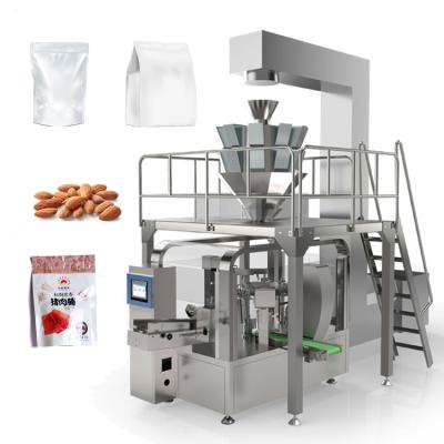 China Automatic Beverage Zipper Pouch Chocolate Beans Candy Packing Machine Stand Up Pouch Packaging Machinery for sale