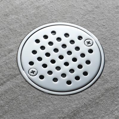 China HIDEEP Chrome Chrome Anti Smell Drain Modern Bathroom Brass Shower Straight Floor Drain for sale