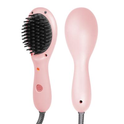 China Portable OEM Mini Hair Stretcher Straightening Comb Constant Heating Professional Electric Fast Household PYT Hair Straightener Brush for sale