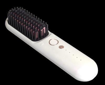 China Household Hair Straightener Portable Battery Brush White Radio With LED Display for sale