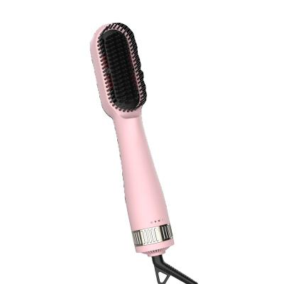 China Compact High Quality Negative Iron Hair Curler Women Hair Dryer Hot Air Comb Straightening Brush for sale