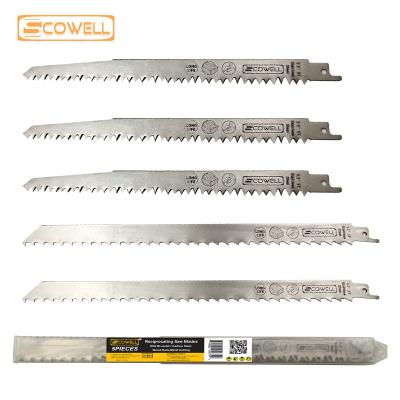 China Meat Swapping 5TPI Inch Stainless Steel Saw Blades Wood and Gather 3PCS 9 Bone Cutting 2PCS 12 Inch 3TPI Saber Saw Blade For Wood for sale