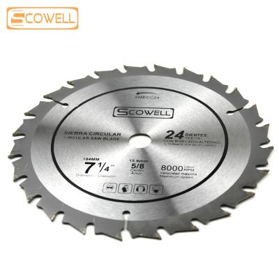 China Circular Saw Blades Carbide Tip CTT Circle Saws Blade Wood Circular Cutting Working 5/8 Inch Spindle for sale