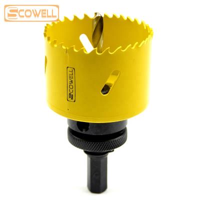 China M3 Bimetal Aperture Hole Scowell Deep Hole Saw Cutter Blades Crown Saw Bit For Hole Cutting Stainless Steel for sale