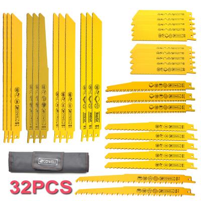 China 32pcs Demolition Saw Blades Kit 6 Inch 9 Inch Bi-Metal Saber Saw Blades Set To Swap Saw Machine 1/2 Inch for sale