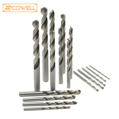 China Metal Drilling 100pcs HSS Twist Drill Bits M2 High Speed ​​Steel Worker Drills Fully Ground DIN338 For Cutting Hard Metal for sale