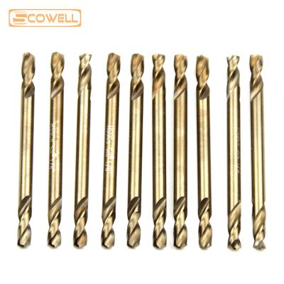 China 100pcs/lot Metal Drilling HSS Double Ended Drill Bit For Metal Wood Hole Spiral Drill Bit Twist Drill Imperial And Metric for sale