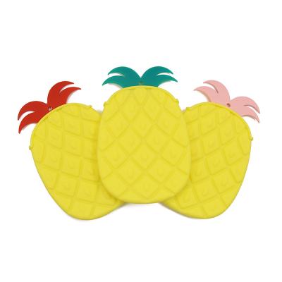 China EXFOLIATE New Arrival Creative Multifunctional SiliconeCute Pineapple Brush Cleaning Brush Bath Brush for sale