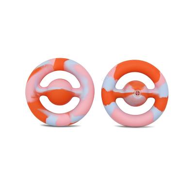 China Wholesale Eco-Friendly Baby Silicone Pop Toy Teethers Ball Compression Silicone Stress Reliever Toy Teething Balls for sale