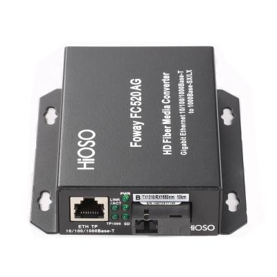 China Industrial FTTH Security OEM FC520AG HD Media Converter for sale