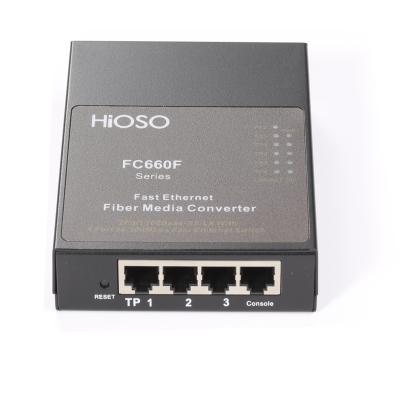 China FTTH Fiber Converter OEM FC660F 2 100M Common Node RJ45 RJ45 Media Converter for sale