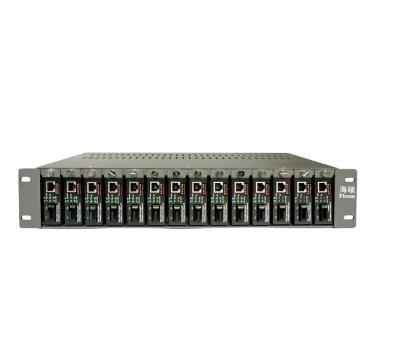 China Network 2U Type 14 Media Converter 19 Inch Port Rack Chassis for sale