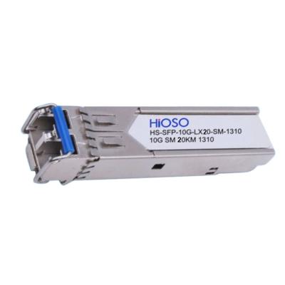 China FTTX Switch SFP 10Gbps Single Mode SFP+ Transceiver 20km HS-SFP+-10G-LX20-SM-1310 for sale