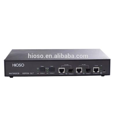 China Professional Fttx gepon ftth equipment olt fiber optic made in China 2pon 2port olt with 2px20+++sfp modules for sale