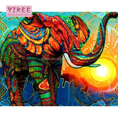 China Modern Adult DIY 3d Diamond Painting Kit , Elephant Paint By Number for sale