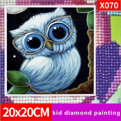 China X070 20X20cm modern cartoon owl 5d diamond painting kit diamond painting cross stitch for sale