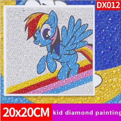 China DX012 20X20cm Pegasus Diamond Painting Modern Rhinestone Embroidery Crystal Painting For Kid for sale