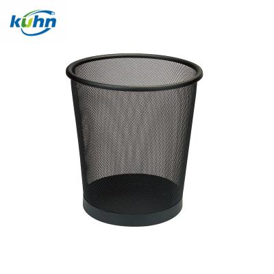 China Sustainable Commercial Retail Office Metal Mesh Steel Trash Bins for sale