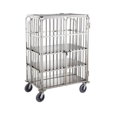 China Large Capacity Wholesale Metal Housekeeping Hotel Service Durable Trolley C-018 for sale