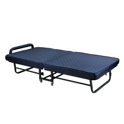 China Metal Cotton Reclaimed Camping Collapsible Easy Carry Folding Bed For Vacation A-017 for sale