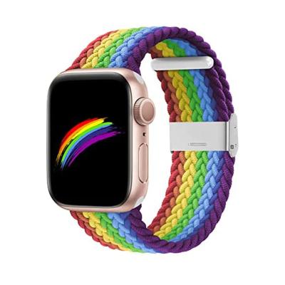 China Nylon sport nylon buckle for Apple watch band series4 series3 series2 series1 woven strap for iwatch new color for sale